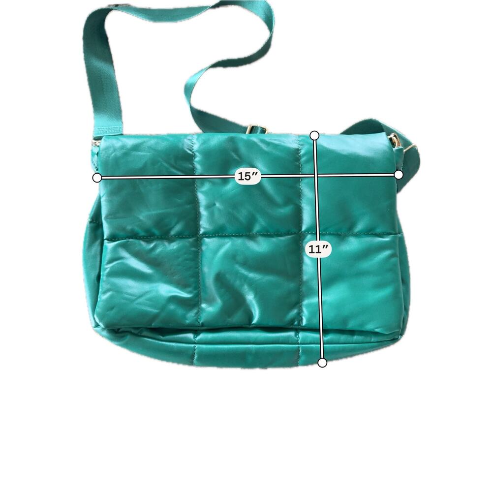 Green Puffer Bag By Anthropologie - Picture 7 of 7